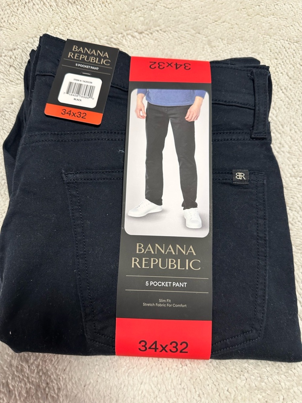 Banana Republic Slim 5-Pocket Jeans - Black